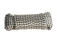 Polyester Dock Line – White/Black (12mm x 10m)