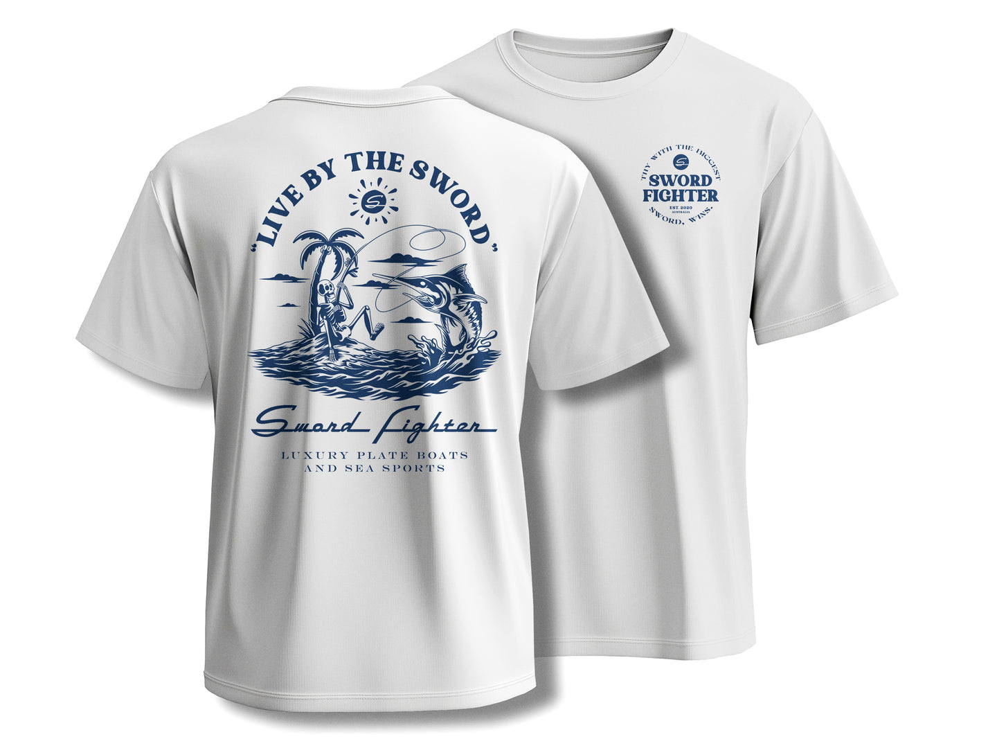 "Live by the Sword" T-Shirt - White