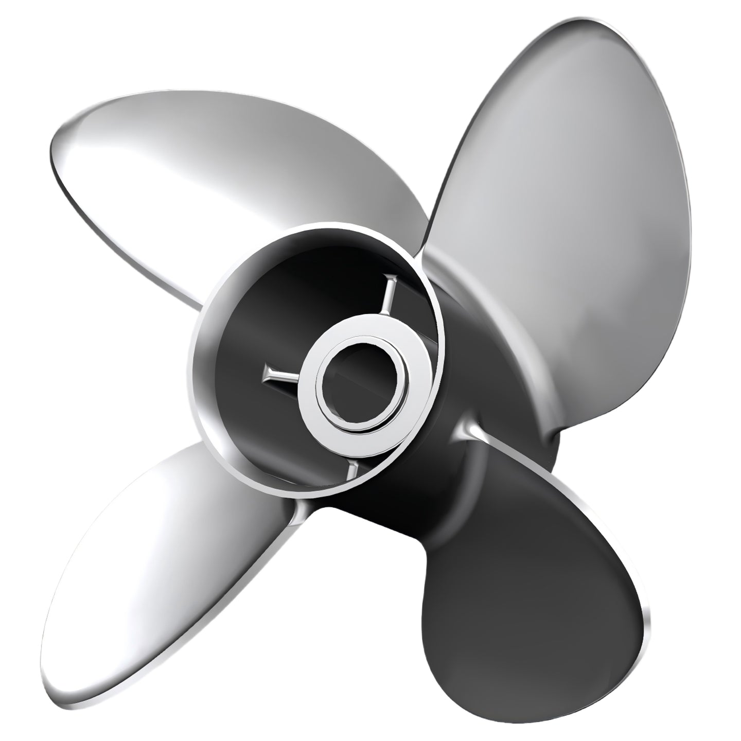 Polastorm Stainless Steel POLEAX 15 1/4" x 18" 4-Blade Propeller (RH)