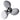 Polastorm Stainless Steel 10 3/8" x 14" 3-Blade Propeller