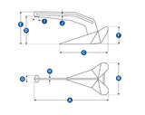 AnchorX Delta-Style Slider Anchor Galvanised - 4kg