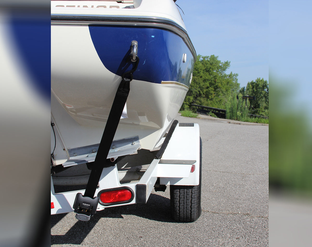 BoatBuckle Retractable Tie-Down with Stainless Steel S hooks 50mm x 1.09m