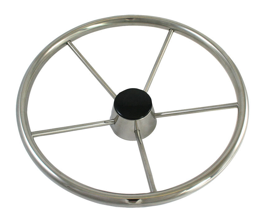 Steering Wheel Stainless Steel 5 Spoke - 340mm