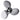Polastorm Stainless Steel 11 1/2" x 11" 3-Blade Propeller