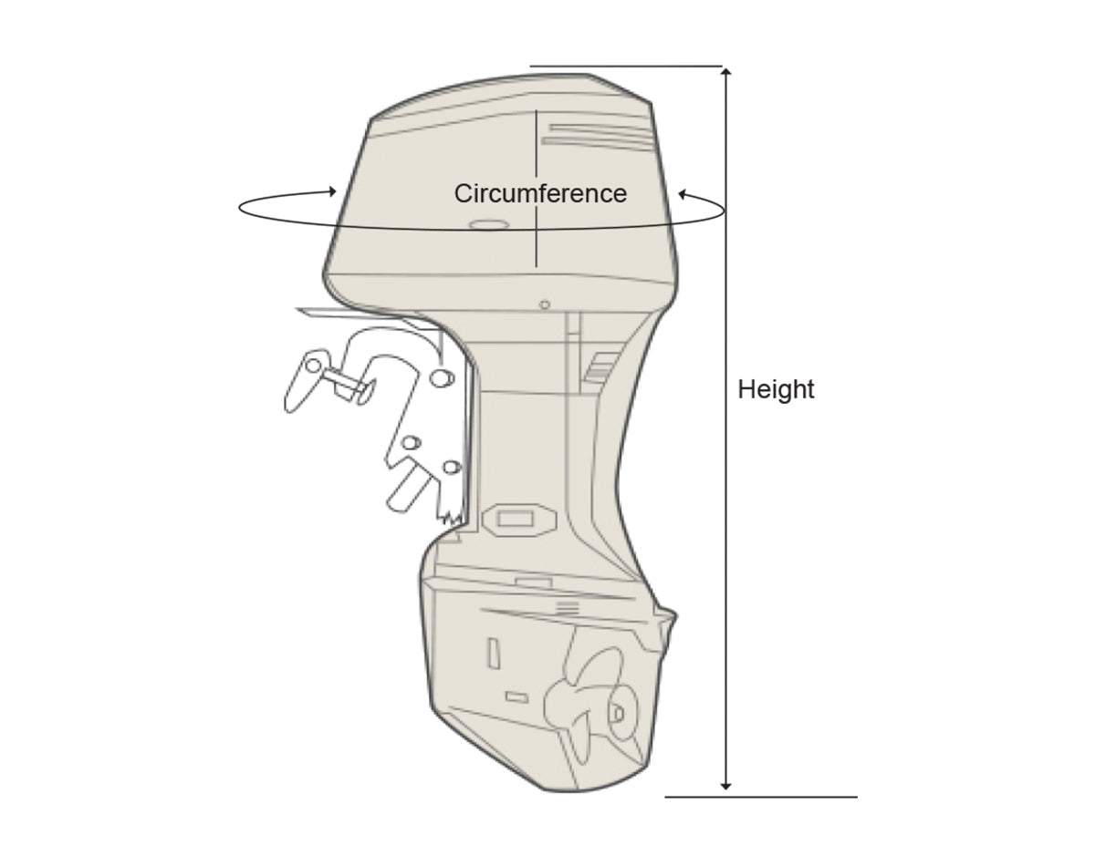 Full Outboard Cover 200-300hp Long Leg (30")