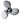 Polastorm Stainless Steel 10 7/8" x 11" 3-Blade Propeller