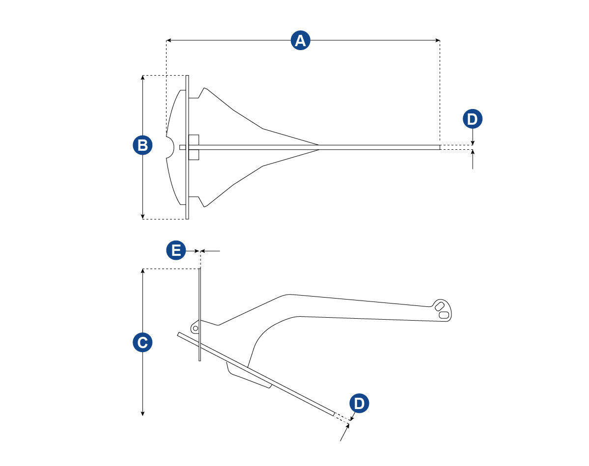 Ankerplex High Performance Folding Anchor Stainless Steel - 1.5kg