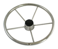 Steering Wheel Stainless Steel 5 Spoke - 390mm