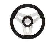 Steering Wheel Montecristo Black & Aluminium 350mm