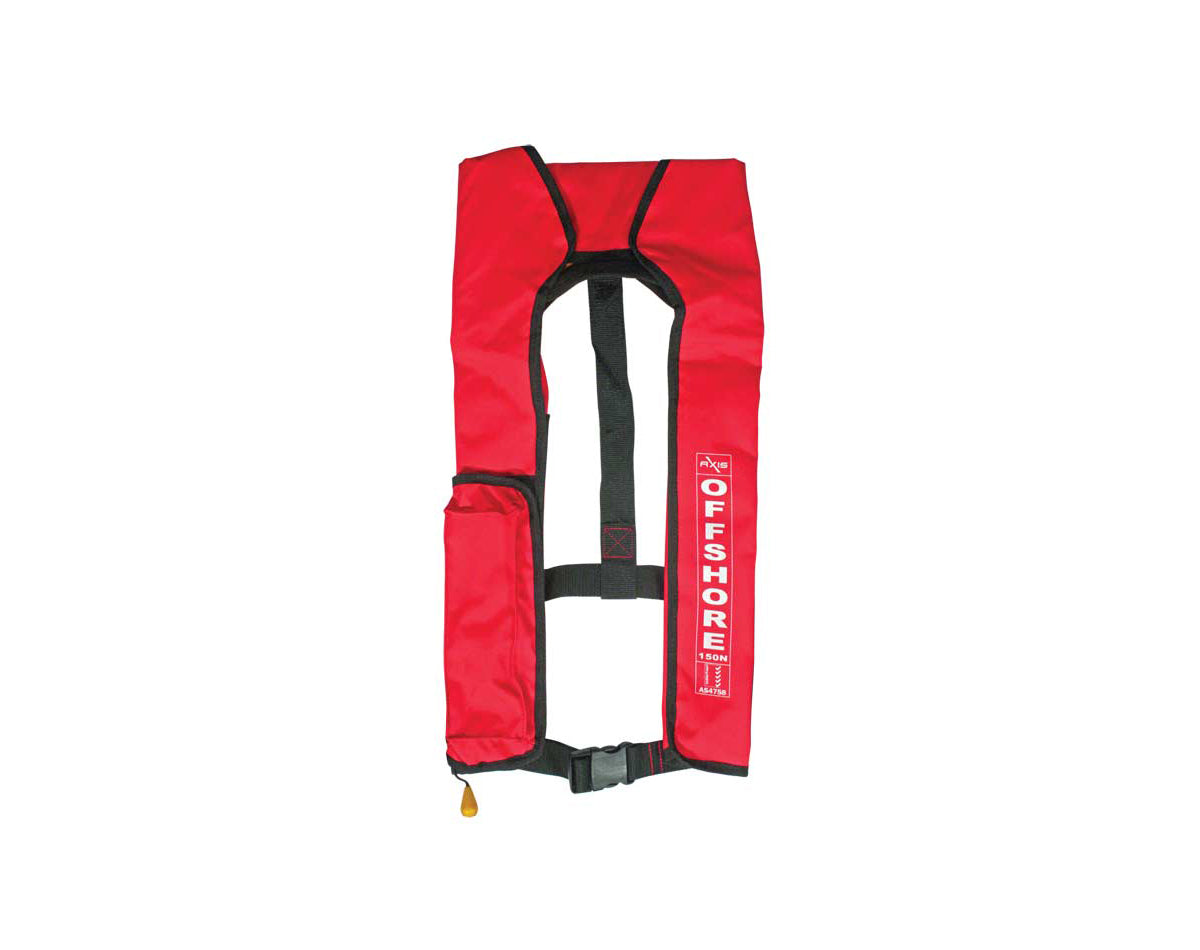 AXIS Offshore 150 Manual Inflatable Life Jacket [Red]
