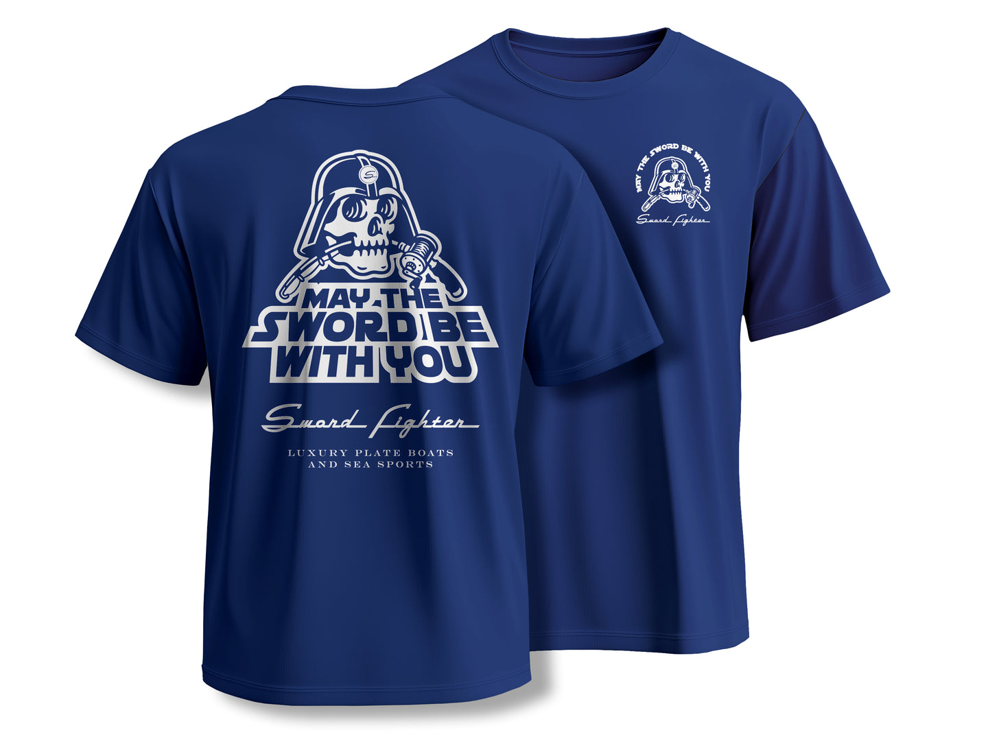 "May The Sword Be With You" Cobalt T-Shirt