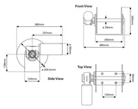 Viper Pro S Series Rapid Anchor Winch Bundle with 108m Rope & Chain